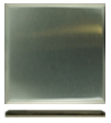 6 in. x 6 in. Stainless Steel Tile #4 Brushed Finish Turned Edge Over Fiberock Backing